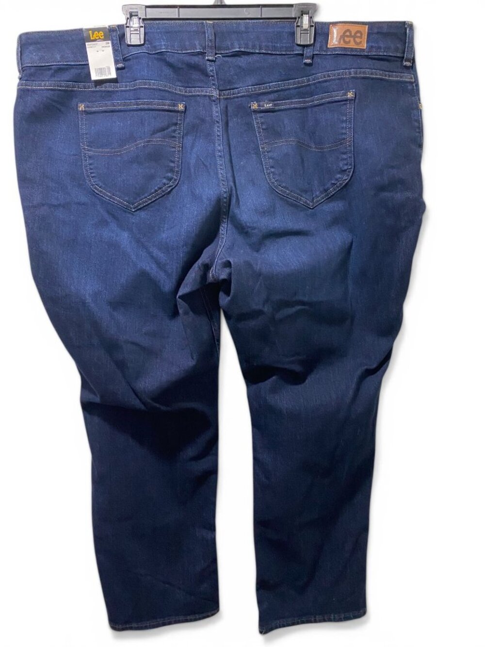 Lee Legendary Plus Straight Leg Jeans Women 28W Mid Rise Dark Blue NWT - Picture 2 of 13